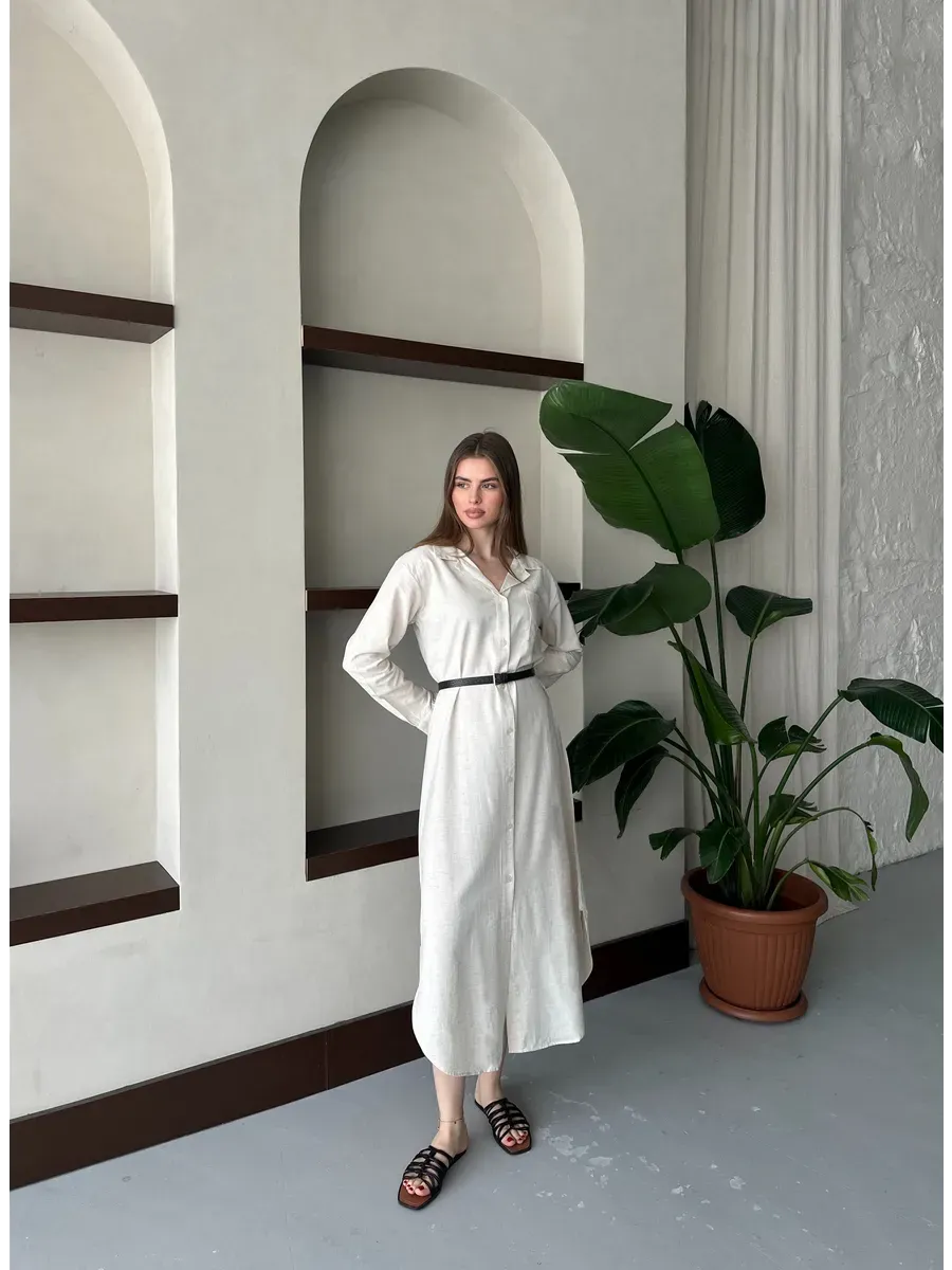 Robe Chemise avec Ceinture
